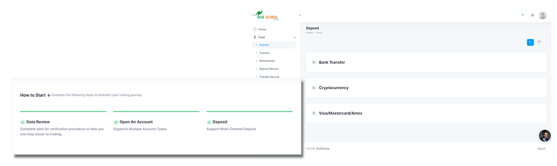 Online management, one-click withdrawal